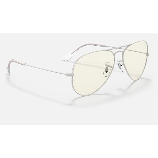 AVIATOR BLUE-LIGHT CLEAR EVOLVE
Lenses: Grey Blue Light Filter  +  Frame: Light Grey
