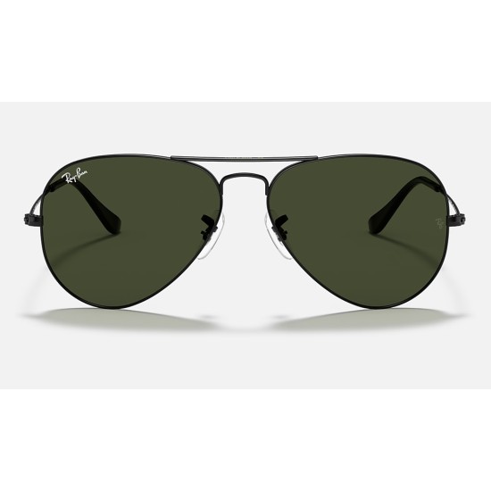 AVIATOR CLASSIC
Lenses: Green Classic G-15  +  Frame: Black