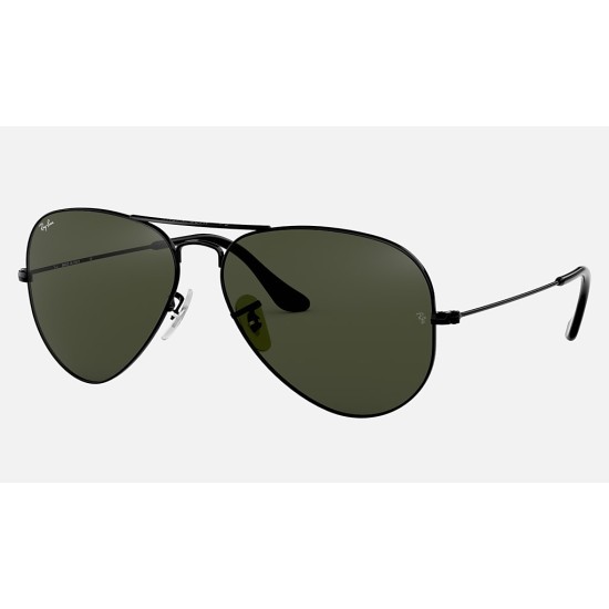 AVIATOR CLASSIC
Lenses: Green Classic G-15  +  Frame: Black