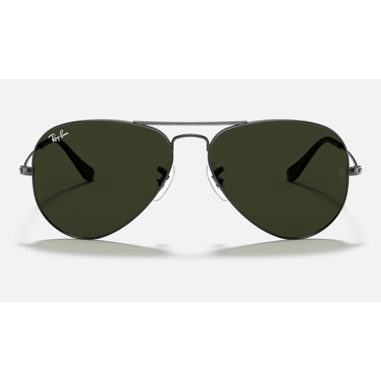 AVIATOR CLASSIC
Lenses: Green Classic G-15  +  Frame: Gunmetal