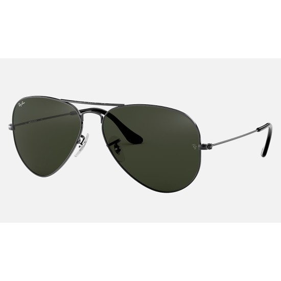 AVIATOR CLASSIC
Lenses: Green Classic G-15  +  Frame: Gunmetal