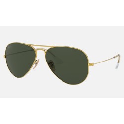AVIATOR | AVIATION COLLECTION
Lenses: Green Classic G-15  +  Frame: Gold