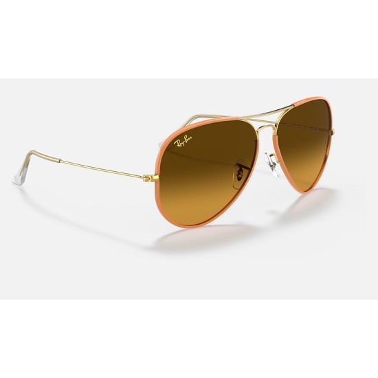 AVIATOR FULL COLOR LEGEND
Lenses: Orange/Brown Gradient  +  Frame: Yellow
