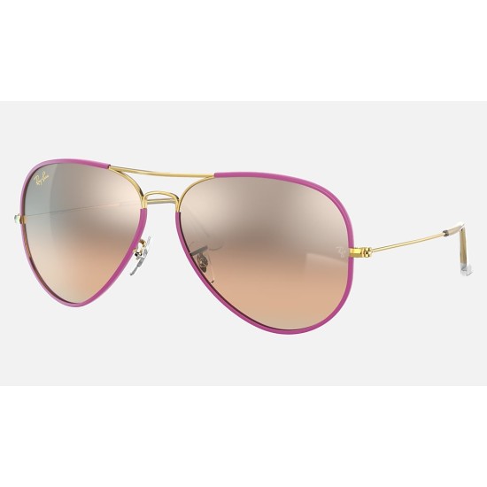 AVIATOR FULL COLOR LEGEND
Lenses: Silver/Pink Mirror  +  Frame: Violet