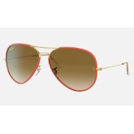 AVIATOR FULL COLOR LEGEND
Lenses: Light Brown Gradient  +  Frame: Red