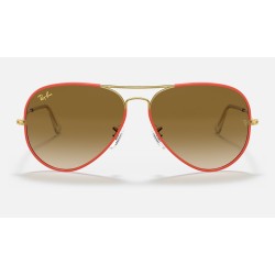 AVIATOR FULL COLOR LEGEND
Lenses: Light Brown Gradient  +  Frame: Red