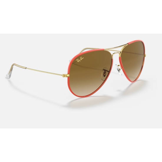 AVIATOR FULL COLOR LEGEND
Lenses: Light Brown Gradient  +  Frame: Red