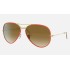AVIATOR FULL COLOR LEGEND
Lenses: Light Brown Gradient  +  Frame: Red