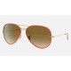 AVIATOR FULL COLOR LEGEND
Lenses: Light Brown Gradient  +  Frame: Red