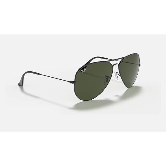 AVIATOR LARGE METAL II
Lenses: Green Classic  +  Frame: Black