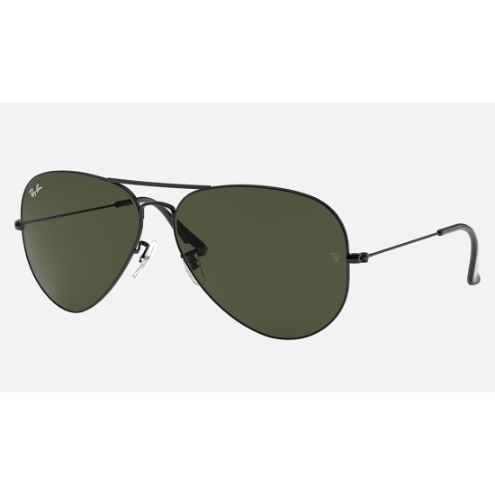 AVIATOR LARGE METAL II
Lenses: Green Classic  +  Frame: Black