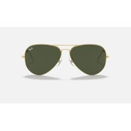 AVIATOR LARGE METAL II
Lenses: G-15 Green Classic  +  Frame: Gold