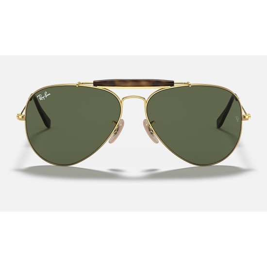 OUTDOORSMAN HAVANA COLLECTION
Lenses: Green Classic G-15  +  Frame: Gold