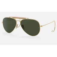 OUTDOORSMAN | AVIATION COLLECTIONLenses: Green Classic G-15  +  Frame: Gold