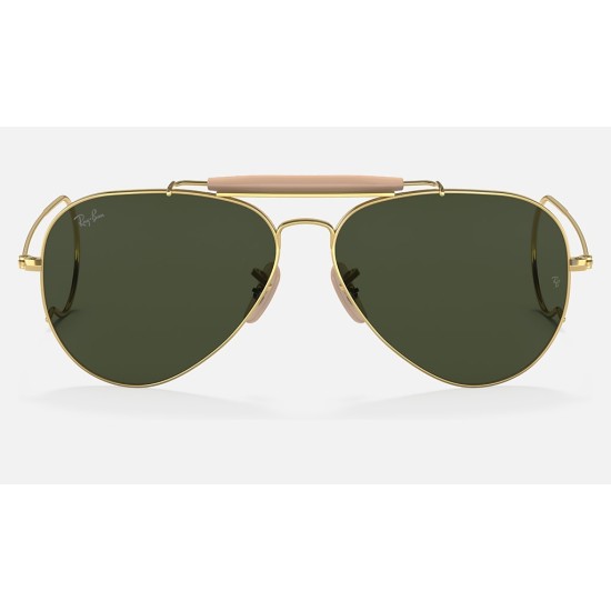 OUTDOORSMAN | AVIATION COLLECTIONLenses: Green Classic G-15  +  Frame: Gold