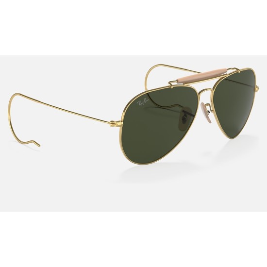 OUTDOORSMAN | AVIATION COLLECTIONLenses: Green Classic G-15  +  Frame: Gold