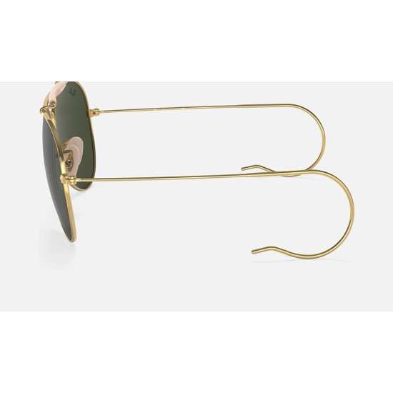 OUTDOORSMAN | AVIATION COLLECTIONLenses: Green Classic G-15  +  Frame: Gold