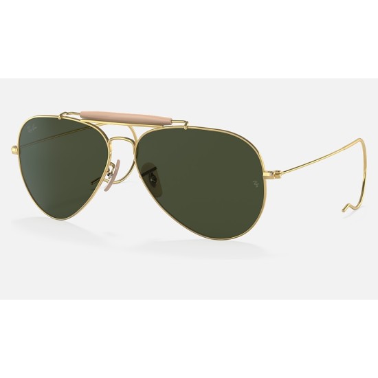 OUTDOORSMAN | AVIATION COLLECTIONLenses: Green Classic G-15  +  Frame: Gold