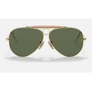SHOOTER | AVIATION COLLECTION
Lenses: Green Classic G-15  +  Frame: Gold