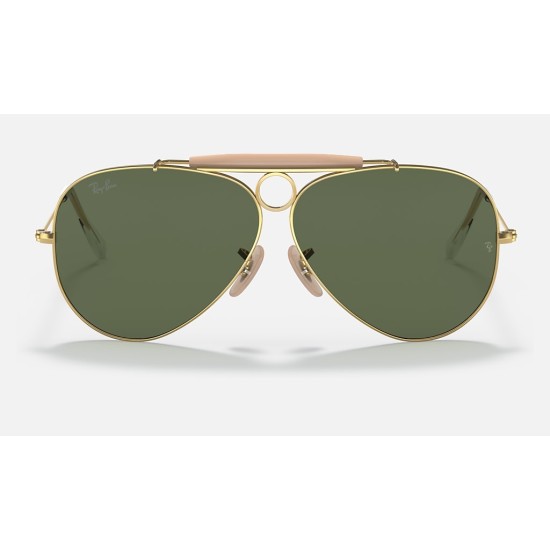 SHOOTER | AVIATION COLLECTION
Lenses: Green Classic G-15  +  Frame: Gold