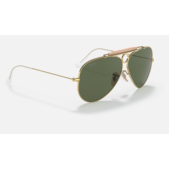 SHOOTER | AVIATION COLLECTION
Lenses: Green Classic G-15  +  Frame: Gold