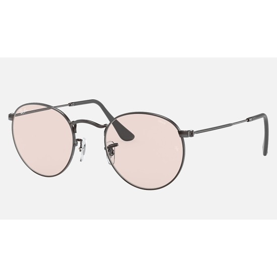 ROUND SOLID EVOLVE
Lenses: Pink Photochromic Classic  +  Frame: Gunmetal