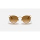 ROUND METAL
Lenses: Light Brown Gradient  +  Frame: Gold