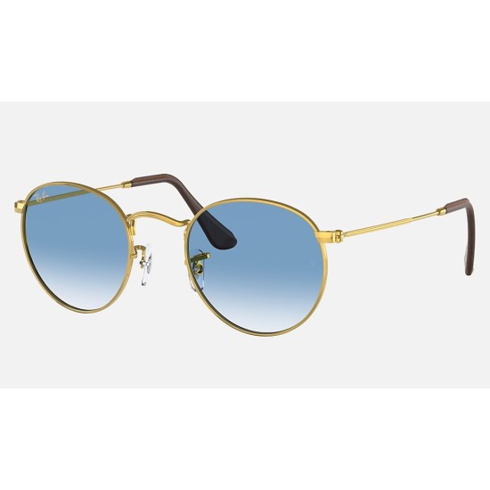 ROUND METAL @COLLECTION
Lenses: Light Blue Gradient  +  Frame: Gold