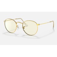 ROUND BLUE-LIGHT CLEAR EVOLVE
Lenses: Grey Mirror  +  Frame: Gold