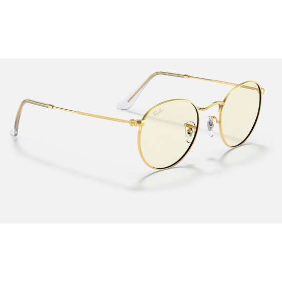 ROUND BLUE-LIGHT CLEAR EVOLVE
Lenses: Grey Mirror  +  Frame: Gold