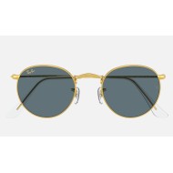 ROUND METAL LEGEND GOLD
Lenses: Blue Classic  +  Frame: Shiny Gold