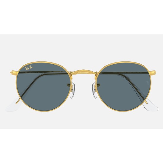 ROUND METAL LEGEND GOLD
Lenses: Blue Classic  +  Frame: Shiny Gold