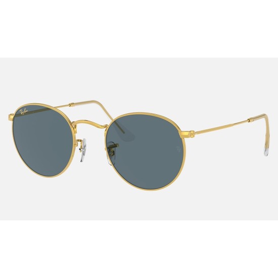 ROUND METAL LEGEND GOLD
Lenses: Blue Classic  +  Frame: Shiny Gold