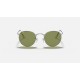 ROUND METAL LEGEND GOLD
Lenses: Light Green Classic  +  Frame: Silver