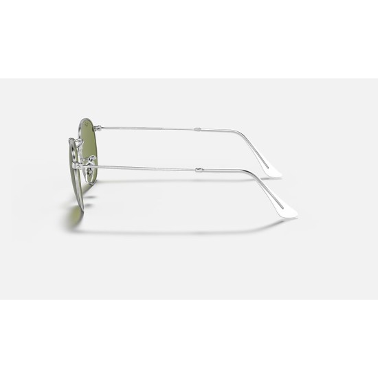 ROUND METAL LEGEND GOLD
Lenses: Light Green Classic  +  Frame: Silver