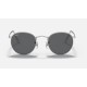 ROUND METAL LEGEND GOLD
Lenses: Dark Grey Classic  +  Frame: Shiny Silver