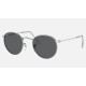 ROUND METAL LEGEND GOLD
Lenses: Dark Grey Classic  +  Frame: Shiny Silver