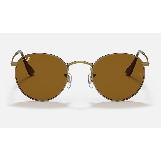 ROUND METAL ANTIQUED
Lenses: B-15 Brown Classic  +  Frame: Antique Gold