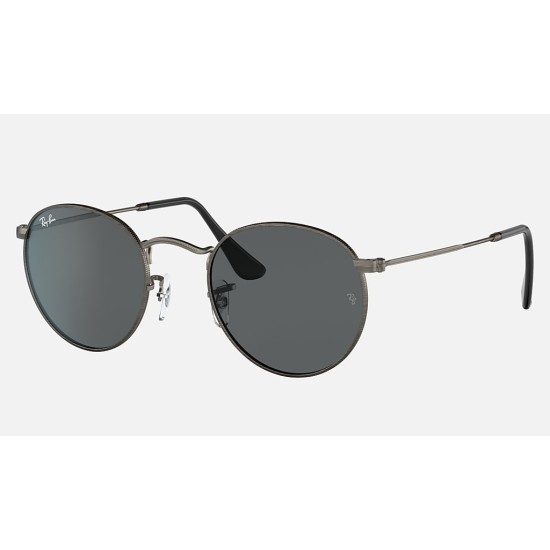 ROUND METAL ANTIQUED
Lenses: Dark Grey Classic  +  Frame: Gunmetal