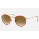 ROUND METAL FULL COLOR LEGEND
Lenses: Light Brown Gradient  +  Frame: Red
