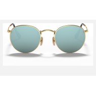 ROUND FLAT LENSES
Lenses: Silver Mirror  +  Frame: Gold