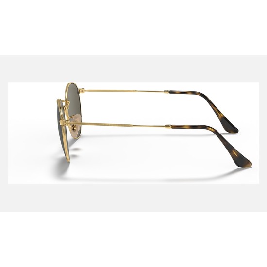 ROUND FLAT LENSES
Lenses: Silver Mirror  +  Frame: Gold