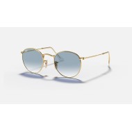ROUND FLAT LENSES
Lenses: Light Blue Gradient  +  Frame: Gold