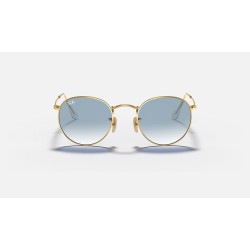 ROUND FLAT LENSES
Lenses: Light Blue Gradient  +  Frame: Gold