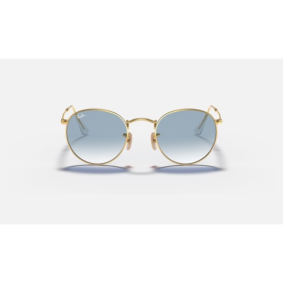ROUND FLAT LENSES
Lenses: Light Blue Gradient  +  Frame: Gold