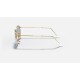 ROUND FLAT LENSES
Lenses: Light Blue Gradient  +  Frame: Gold