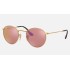 ROUND FLAT LENSES
Lenses: Copper Mirror  +  Frame: Gold