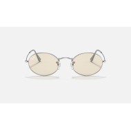OVAL SOLID EVOLVE
Lenses: Light Brown Photochromic Classic  +  Frame: Silver