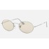 OVAL SOLID EVOLVE
Lenses: Light Brown Photochromic Classic  +  Frame: Silver