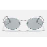 OVAL SOLID EVOLVE
Lenses: Light Blue/Dark Violet Classic  +  Frame: Silver